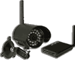 Telecamera Wireless con visione notturna per esterno portata radio 50 metri in spazio aperto, telecamera senza fili.